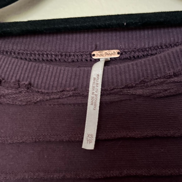 Free People Women’s Take A Spin Babydoll Tunic Dress Black Honey Size XS EUC - Picture 3 of 4